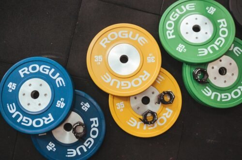 Photo Weightlifting barbell